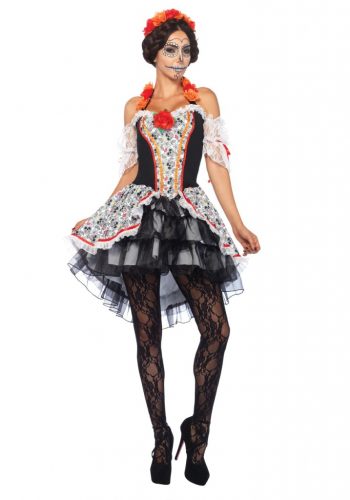 Women's Sugar Skull Senorita Costume