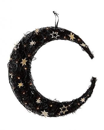 2 Ft Tarot LED Light Up Moon Wreath - Decorations