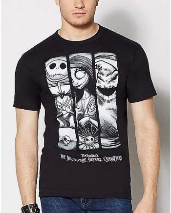 3 Panel Character The Nightmare Before Christmas T Shirt - Disney