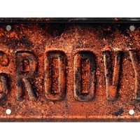 Ash vs Evil Dead Groovy Metal Stamped License Plate (1)