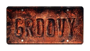 Ash vs Evil Dead Groovy Metal Stamped License Plate (1)