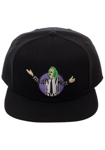 Beetlejuice Black Snapback Hat