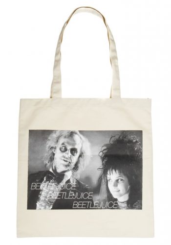 Beetlejuice Image Capture Canvas Tote