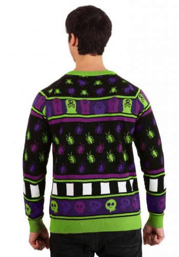 Beetlejuice It's Showtime! Adult Ugly Halloween Sweater