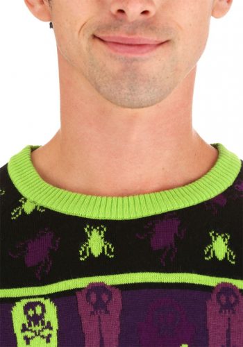 Beetlejuice It's Showtime! Adult Ugly Halloween Sweater