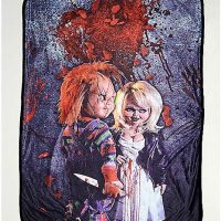 Chucky and Tiffany Fleece Blanket