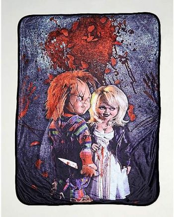 Chucky and Tiffany Fleece Blanket