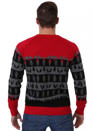 Dracula Vampire Ugly Halloween Adult Sweater