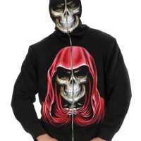 Evil Empire Reaper Black Zip-Up Hoodie Costume