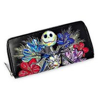 Floral Jack Skellington Zip Wallet