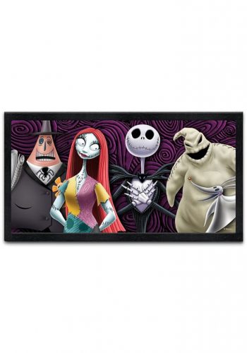 8"x16" Framed Nightmare Before Christmas Group MDF Wall Art