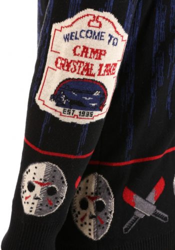 Friday the 13th Camp Crystal Lake Adult Ugly Halloween Sweater