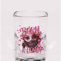 Giggles the Clown Shot Glass 2.5 oz. - Crypt TV