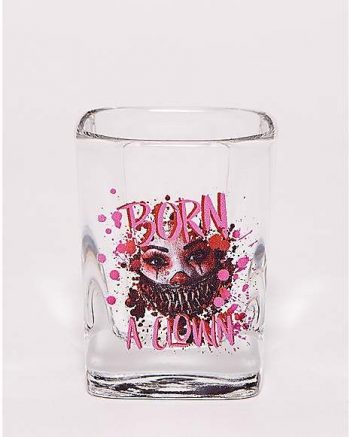 Giggles the Clown Shot Glass 2.5 oz. - Crypt TV