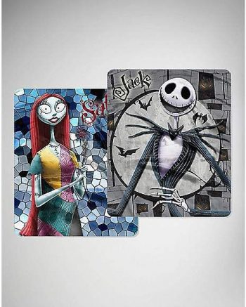 Jack and Sally Double Sided Fleece Blanket - The Nightmare Before Christmas