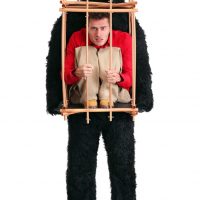 Man in a Gorilla Cage Costume