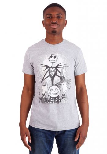 Men's Nightmare Before Christmas Jack, Lock, Shock and Barrel Shirt