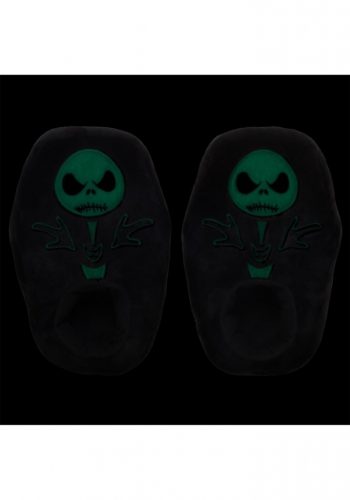 Nightmare Before Christmas Jack Glow In The Dark Slippers