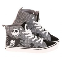 Nightmare Before Christmas Jack Grey High-Top Shoes For Adults