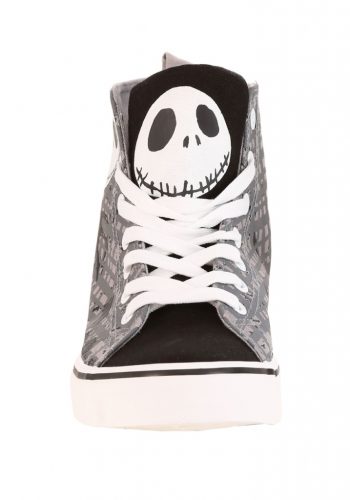 Nightmare Before Christmas Jack Grey High-Top Shoes For Adults