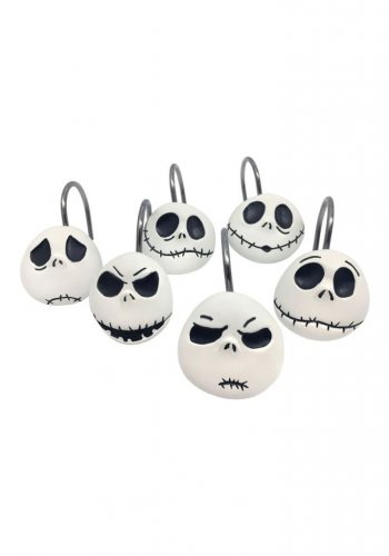 Nightmare Before Christmas Jack Skellington 12-Piece Shower Curtain Hooks