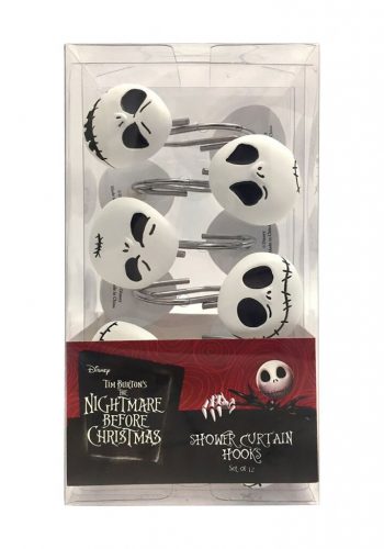 Nightmare Before Christmas Jack Skellington 12-Piece Shower Curtain Hooks