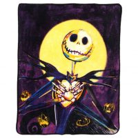 Nightmare Before Christmas Jack Skellington Pumpkin Delight Throw Blanket