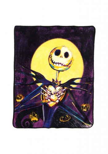 Nightmare Before Christmas Jack Skellington Pumpkin Delight Throw Blanket