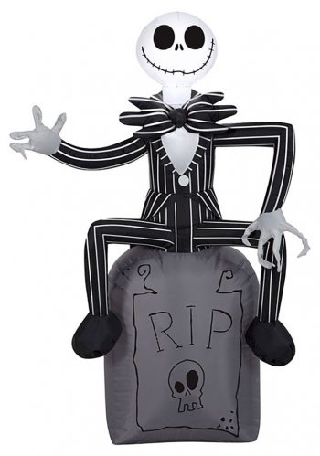 Nightmare Before Christmas Jack on Tombstone