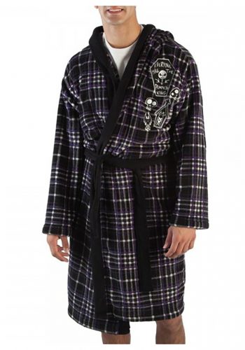 Nightmare Before Christmas Pumpkin King Hooded Bathrobe