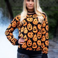 Pumpkin Frenzy Ugly Halloween Sweater