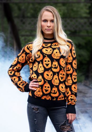 Pumpkin Frenzy Ugly Halloween Sweater