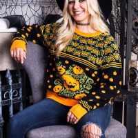 Pumpkin Patch Ugly Halloween Adults Sweater