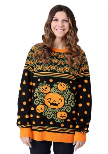 Pumpkin Patch Ugly Halloween Adults Sweater