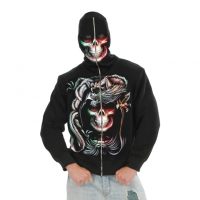 Serpent Skull Adult Mens Hoodie