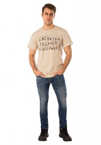 Stranger Things Alphabet Shirt for Adults