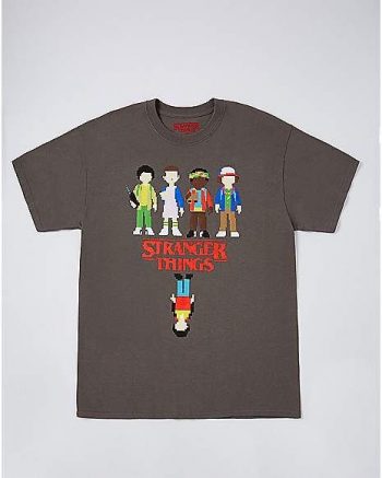 Stranger Things Kids Pixel T Shirt - Stranger Things