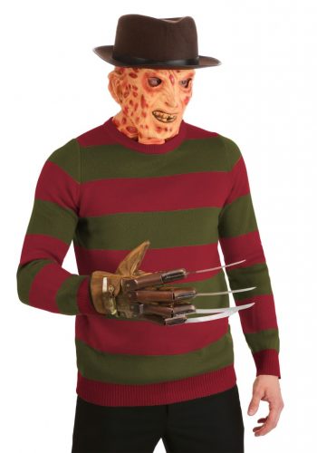 Striped Nightmare on Elm Street Freddy Sweater