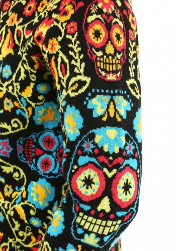 Sugar Skull Ugly Halloween Sweater for Adults