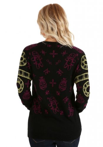 Voodoo Skull Ugly Halloween Sweater for Adults