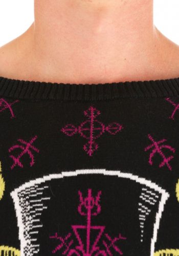 Voodoo Skull Ugly Halloween Sweater for Adults