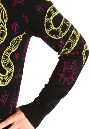 Voodoo Skull Ugly Halloween Sweater for Adults