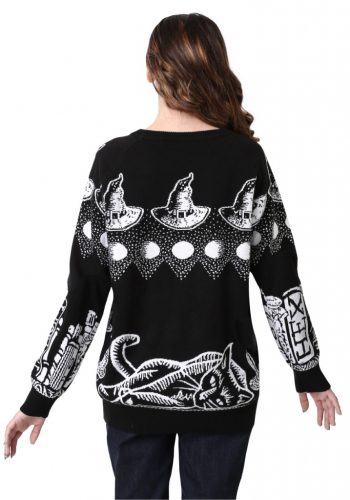 Witch Spellcraft and Curios Adult Ugly Halloween Sweater
