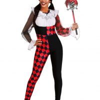 Women's Chiffon Harlequin Costume