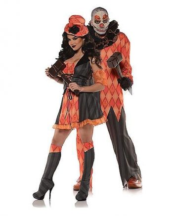 Adult Twisted Female Clown Costume