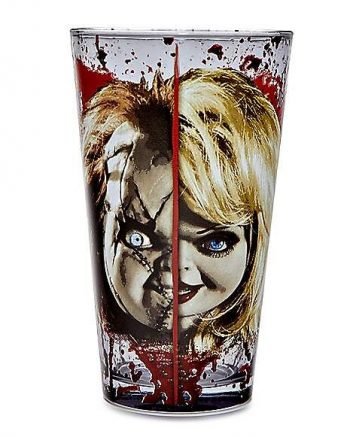 Chucky and Tiffany Pint Glass - 16 oz.