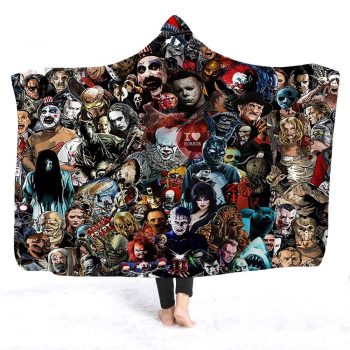 horror movie character blanket