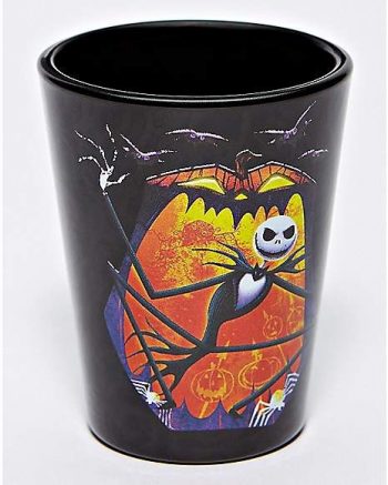 Bats Jack Skellington Mini Glass