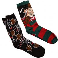 Nightmare on Elm Street Freddy/Hat & Gloves 2-pack Adult Crew Socks