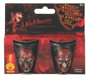 Nightmare on Elm Street Freddy Krueger Drinking Party Shot Glasses, Set of 2